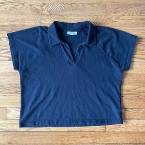 Madewell boxy polo tee